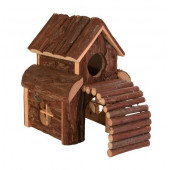 Trixie Natural Living Woodhouse Lux - Луксозна дървена къща за хамстери 13 х 20 х 20 см