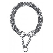 Trixie Semi - Choke Chain Chromed Triple Row - Троен метален нашийник за кучета 55 / 0.25 см