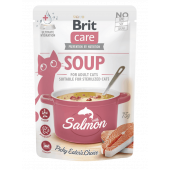 Супа за котки Brit Care Cat Soup with Salmon фино месо от сьомга в бульон, БЕЗ ЗЪРНЕНИ КУЛТУРИ