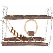 Висяща площадка за игра Flamingo JANNY  BRIDGE 27 x 8,5 x 1 7 см -  подходяща за малки папагали