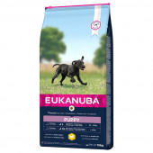 Пълноценна суха храна Eukanuba Puppy Large Breed [НОВА, ПОДОБРЕНА ФОРМУЛА]- пълноценна суха храна богата на прясно пилешко и пуешко месо