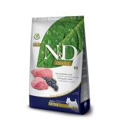N&D Grain Free Mini Adult - пълноценна храна с агнешко месо и боровинки, за кучета от дребни породи над 12 месеца 