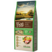 Пълноценна суха храна за малки кученца от всички породи SAM'S FIELD Puppy Low Grain Lamb с 73% агнешко месо, ориз, зеленчуци и плодове