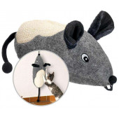 Гигантска мишка Flamingo Giant mouse with scratcher с драскалка за котки 40 см.