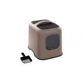 Закрита котешка тоалетна CAT TOILET TRUDY TAUPE 38,5x51x44,5CM