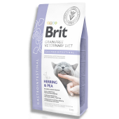 Пълноценна,суха храна Brit Veterinary Diets Gastrointestinal за котки с храносмилателни разстройства с Херинга и грах, БЕЗ ЗЪРНЕНИ КУЛТУРИ