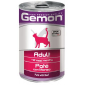  Консерва CAT GEMON Adult - здравословен пастет за пораснали котки с говеждо месо