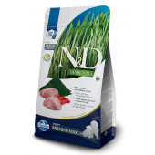 N&D SPIRULINA DOG LAMB & WOLFBERRY PUPPY MEDIUM & MAXI - пълноценна храна със спирулина за подрастващи кученца от средните и едри породи, с агне и годжи бери  