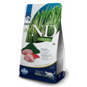 N&D SPIRULINA CAT LAMB & WOLFBERRY ADULT - пълноценна храна със спирулина за котки над 1г. с агне  и годжи  бери 1.5kg