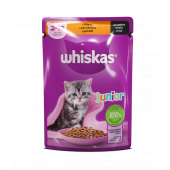 WHISKAS Junior - пауч с пилешко за котенца от 2 до 12 месеца - 85 г