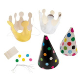 Комплект от 6 парти шапки за кучета Croci Party hat set 