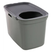  Котешка тоалетна от 98% рециклирана пластмаса Flamingo Cat toilet Kato Olive green с горен вход  39x59x30