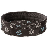 Овално, кучешко легло Trixie Jimmy bed oval с десен на лапички, бежово