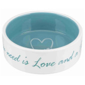 Керамична купа с надпис  Trixie Ceramic Bowl Pet''s Home в син цвят
