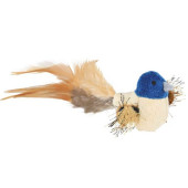 Котешка играчка Trixie Bird with feathers пиле с пера