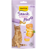 Крем лакомство GIMCAT Snack Cream Plus с пиле и моркови за кастрирани котки