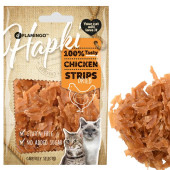 Лакомства за котки Flamingo Hapki Chicken strips изсушени пилешки ленти