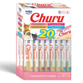 Кутия с разнообразни котешки лакомства Churu Seafood Variety от  морски дарове 20бр.; №1 в света мокро лакомство за котки