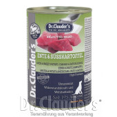 Пълноценна, консервирана кучешка храна  Dr.Clauder's Selected Meat Duck & Sweet Potato с Патешко месо и сладък картоф