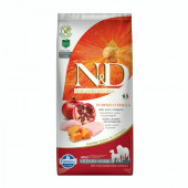 N&D Pumpkin Adult Medium and Maxi Chicken&Pomegran за пораснали кучета от средните и големи породи с пилешко месо, тиква и нар 