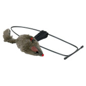 Котешка играчка Trixie Mouse for doorframes плюшена мишка за закачане на рамка на врата