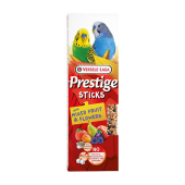 Versele Laga Prestige Sticks Budgies Mixed Fruits & Flowers - лакомство за вълнисти папагали с плодове и цветя 2х30гр.
