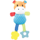 Екологична плюшена играчка за малки кученца ZOLUX Puppy RIO Hippo хипопотам с гризалка за зъбки