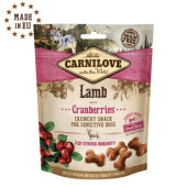 Хрупкави лакомства за куче Carnilove Crunchy snack Lamb with Cranberries with Fresh meat  с 15 % Прясно агнешко, 35% сушено и боровинки, БЕЗ ЗЪРНЕНИ КУЛТУРИ