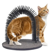 Драскалка за нокти с масажор Flamingo Massage and grooming arch за котки