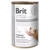Пълноценна, консервирана храна за кучета Brit Veterinary Diets Joint & Mobility за поддържане на здравето на ставите и подобряване на подвижността с Херинга и грах, БЕЗ ЗЪРНЕНИ КУЛТУРИ