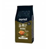 Ултpa пpeмиyм cyxa xpaнa за котки OWNAT AUTHOR GRAIN FREE STERILIZED FRESH CHICKEN - със 60% истинско, прясно пилешко месо, чиа и джинджифил
