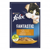 Храна  в пауч за коте PURINA FELIX Fantastic Пиле 85 гр.