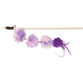 Котешка играчка Trixie Playing rod with pompom balls  въдица за котки с помпони 