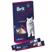 Кремообразно лакомство за котки Brit Premium by Nature Cat Creamy Treats with Chicken с пилешко месо 6х15г
