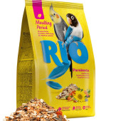 Пълноцена храна за периода на линеене RIO Feed for parakeets Moulting period feed подходяща за средни папагали с шафраново семе, морков и нигерово семе