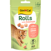 Котешки лакомства GIMCAT ROLLS WITH SALMON със сьомга - 50г