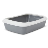 Открита котешка тоалетна Savic Iriz 42 cm в сив цвят
