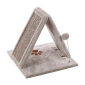 Триъгълна драскалка Flamingo Scratching board Greta за котки с пружинка за игра