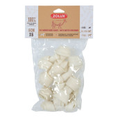Кучешко лакомство  Zolux White knotted bone 6 броя кокала от 100% пресована телешка кожа 6 см
