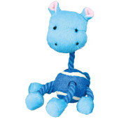 Кучешка играчка Trixie Animals with Tennis Ball and Rope тенис топка с въже и плюшено животинче