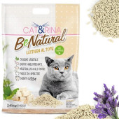   Соева котешка тоалетна Cat&Rina BeNatural  ТОFU Lavander - висока абсорбация и стягащ ефект, с аромат на лавандула