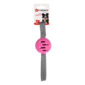 Гумена играчка топка Flamingo Xila ball подходяща за водни игри, с дръжки