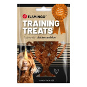 Тренировъчни лакомства за кучета Flamingo Training snack Chicken and Rice chunks  хапки с Пилешко месо и ориз