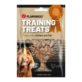 Тренировъчни лакомства за кучета Flamingo Training snack Chicken and Fish cubes кубчета  с Пилешко месо и риба