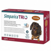 Дъвчащи обезпаразитяващи таблетки Simparica Trio за кучета с телесно тегло от 5 - 10 кг.