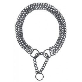 Trixie Semi - Choke Chain Chromed Triple Row - Троен метален нашийник за кучета 60 / 0.25 см