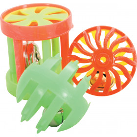 Играчки за котка Zolux 3 MULTI-SHAPED -  три играчки със звънчета