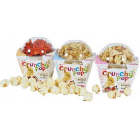 Хрупкав снакс Zolux CRUNCHY POP - със сушени моркови и натурални царевични пуканки, за гризачи