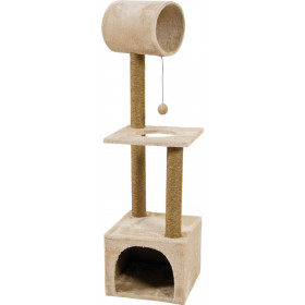Драскалка Zolux TRIO CAT TREE  с къщичка и три зони, 41см х 47см х 124 см