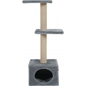  Драскалка Zolux DUO CAT TREE с къщичка и две площадки, 40см х 30см х 87см